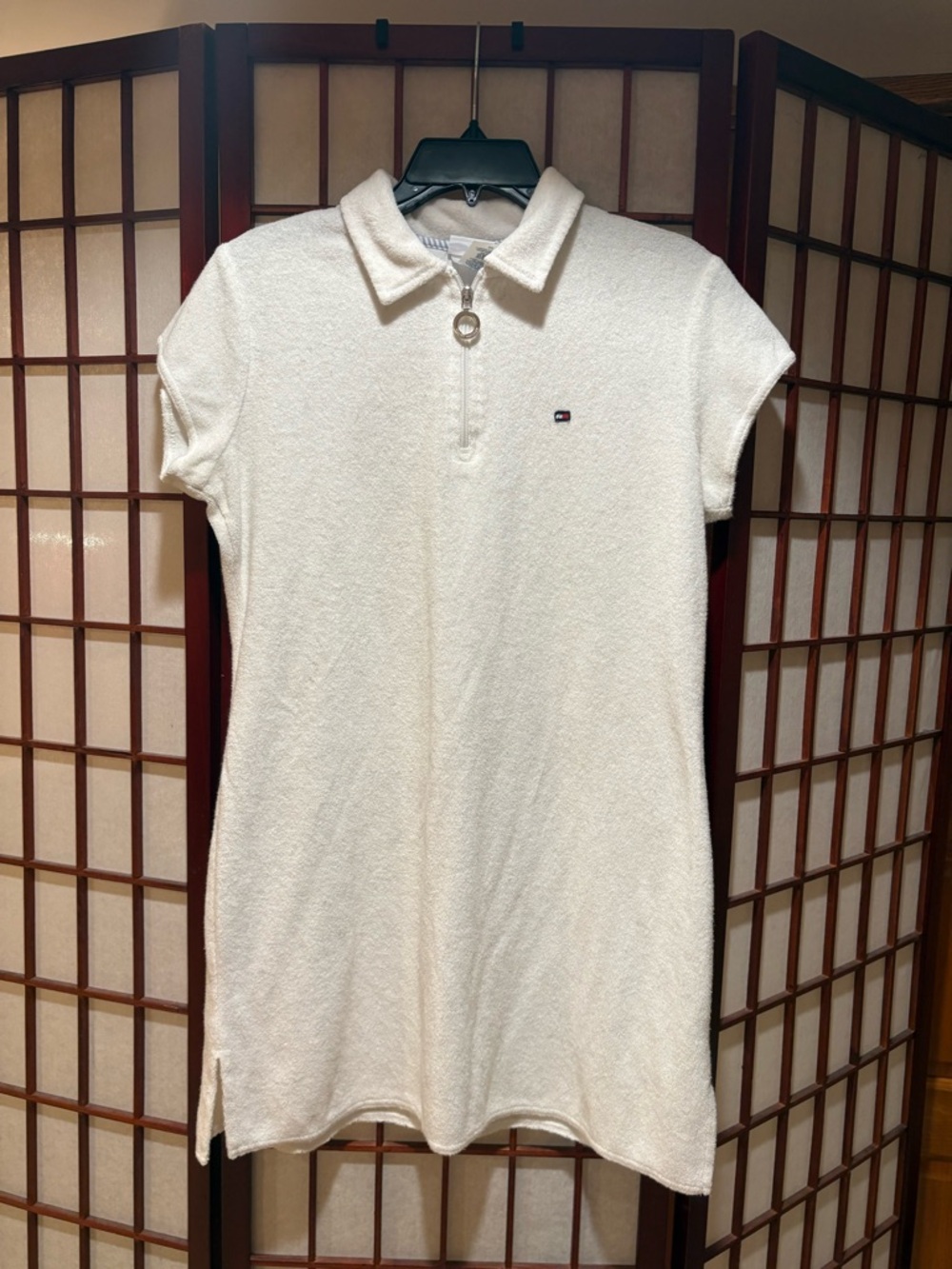 Tommy Hilfiger Cream Half-Zip Terry Pullover